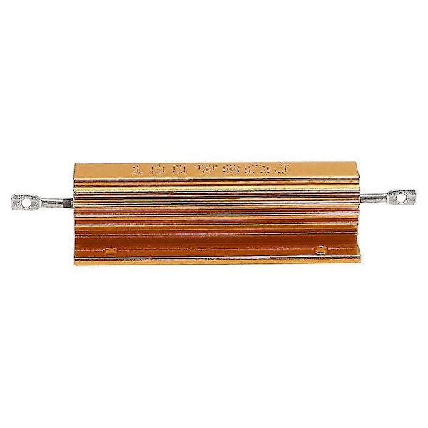 Guldbelagd Aluminium Effekt Resistor 100W, 8 Ohm 8R