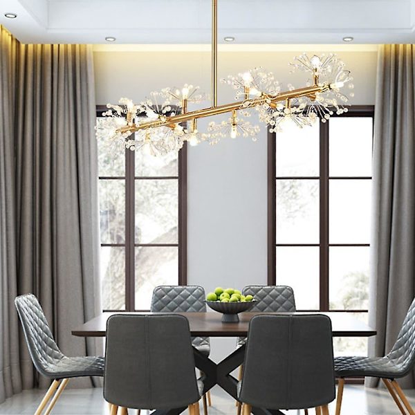 105cm LED-pendellampe, enkelt design, metall, moderne og stilig