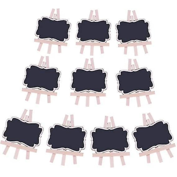 10 stk Mini Tavle Skilt med Stativ for Bryllup