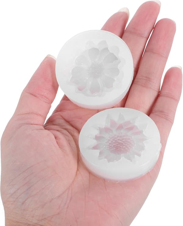 6 stk. 3D Blomster Silikoneform Sæt til Resin Håndværk DIY, Epoxy Smykkefremstillingsform