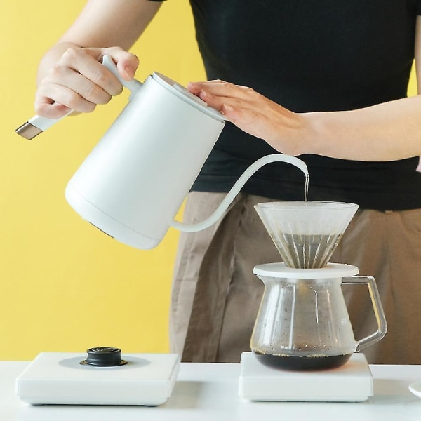 Gooseneck-kjele med variabel temperaturkontroll for håndbrygget kaffe