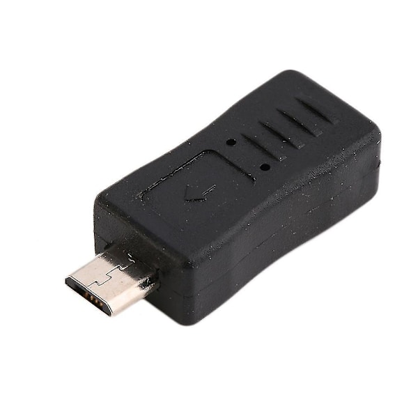 USB 2.0 Mini A 5P Hannkontakt til Micro B 5P Hunnkontakt Adapter