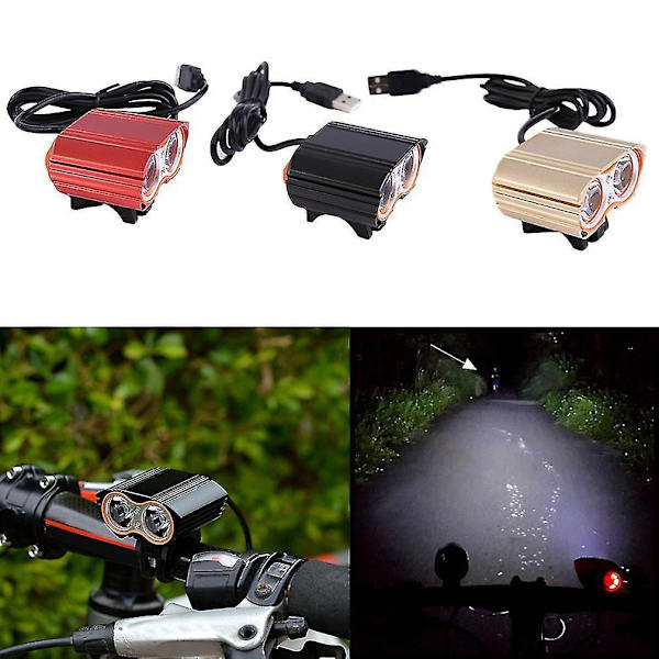 2000lm XX2 Korkea Kirkkaus LED USB Polkupyörä MTB Pyörävalo