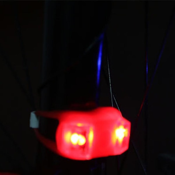 3-Modus 2-LED Sykkel Foranlys Bakblinklys