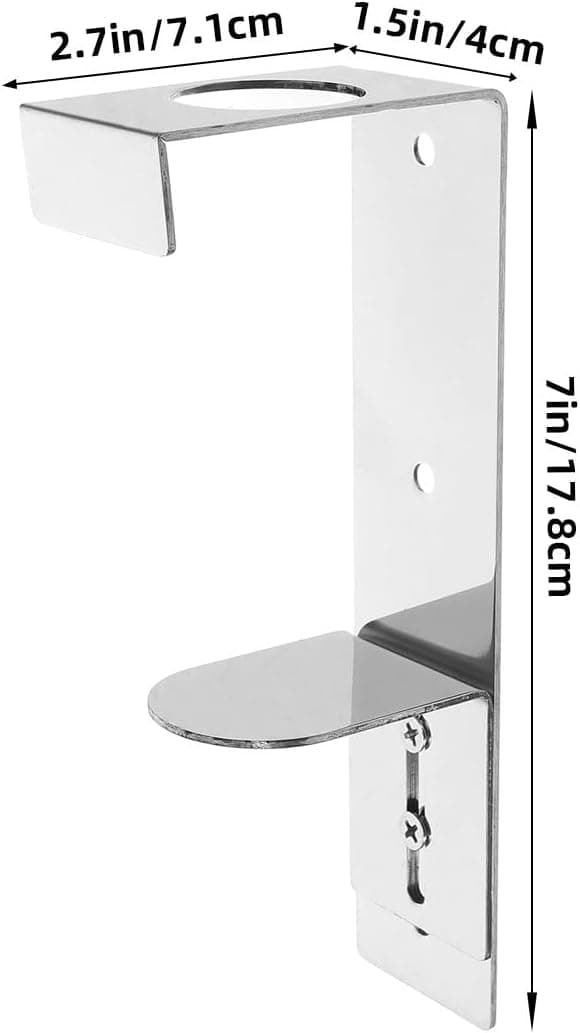 Brusegel- og håndsæbeflaskeholder i rustfrit stål med elegant moderne design
