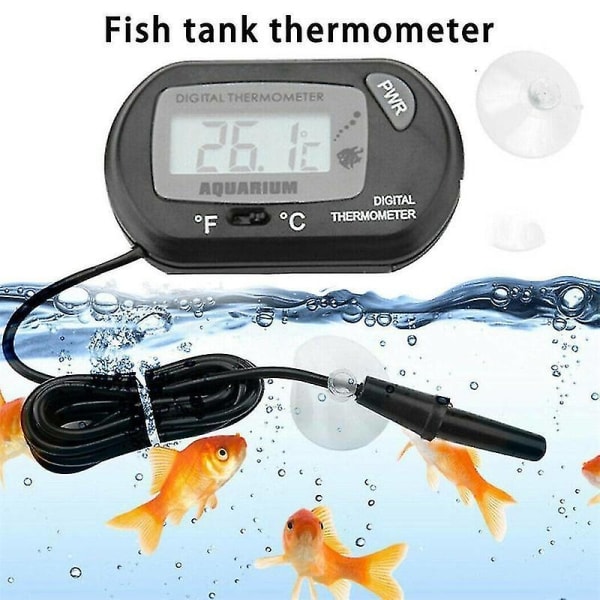 LCD Digital Akvarium Termometer Vanntemperatur