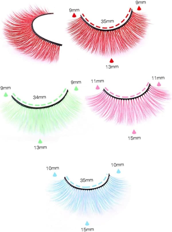 Tekoripset Wispy Lash Clusters Meikkitarvikkeet Naisille Teinitytöille Tekoripsien pidennykset esitykseen