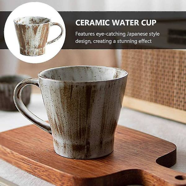 Japansk Retro Handgjord Mjölkkopp Keramik Vattenkopp Kaffekopp Mugg