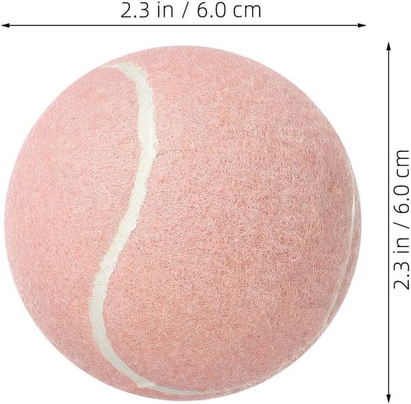 8 stk. lyserøde træningstennisbolde til begyndere, gummi-træningsbolde med opspring