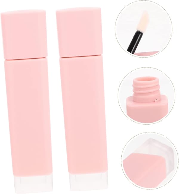 8 stk. tomme læbestiftrør Lipglossrør Læbestiftbeholder Lipglossflaske Læbepomade