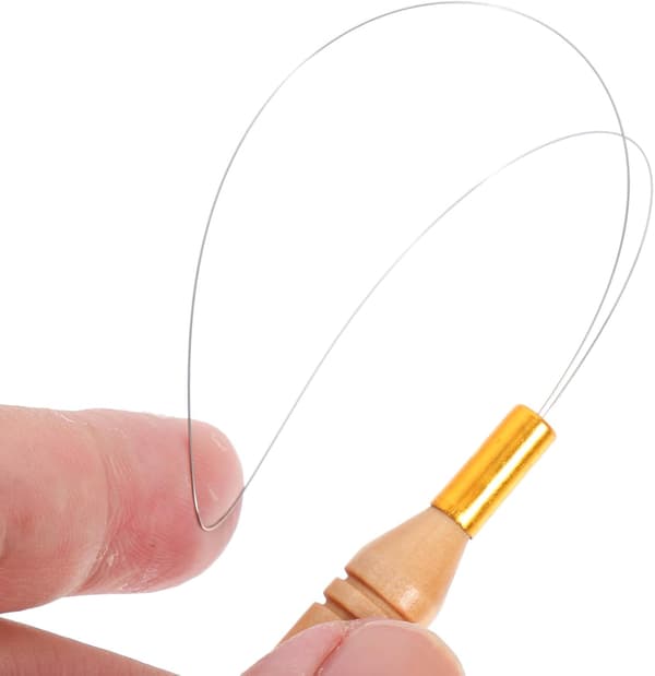 3 stk trehåndtak perletrådingsverktøysett for DIY sying perlenåler broderitilbehør