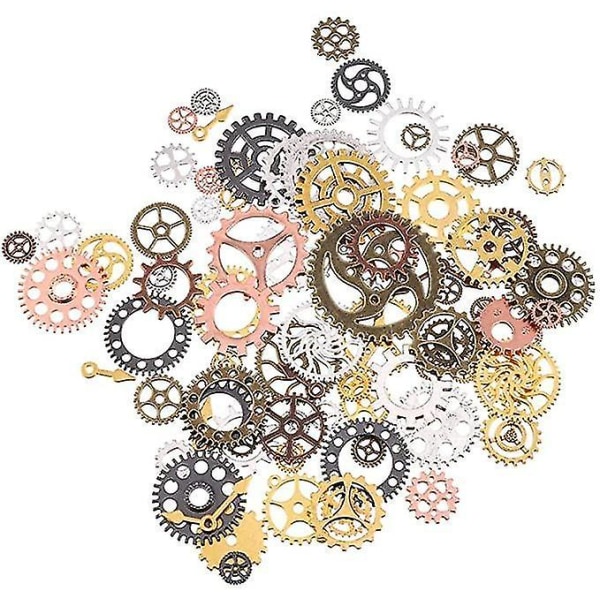 Smykker Cogs 100g Assorted Steampunk Gears Charms