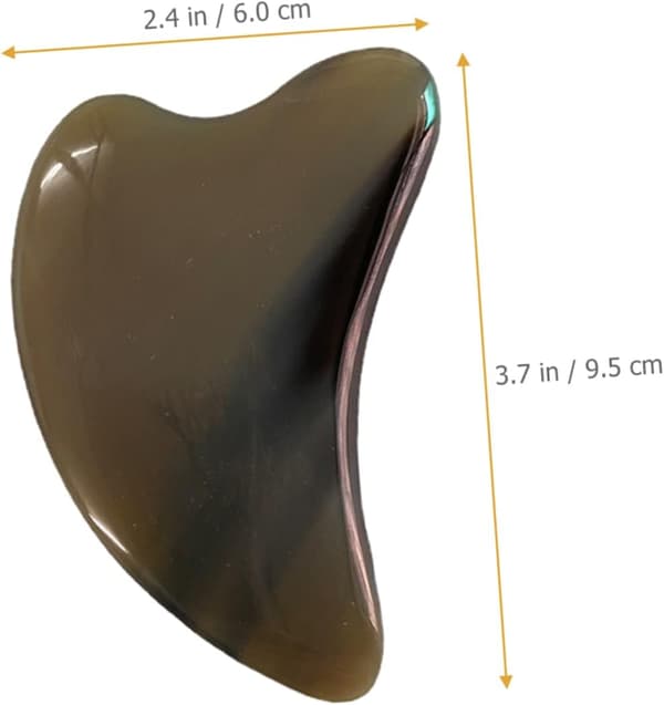 Horn Dolphin Gua Sha Skrapbräda 0,5-0,6 cm Tjock Triangulär Ansikts- och Kroppsmassageverktyg