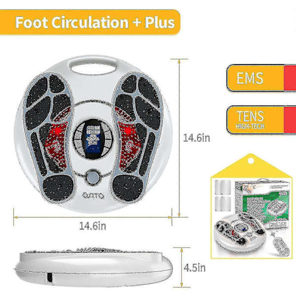 Osito Fotmassager Bencirkulation Tens Ems Puls Smärtlindring Maskin Present TA