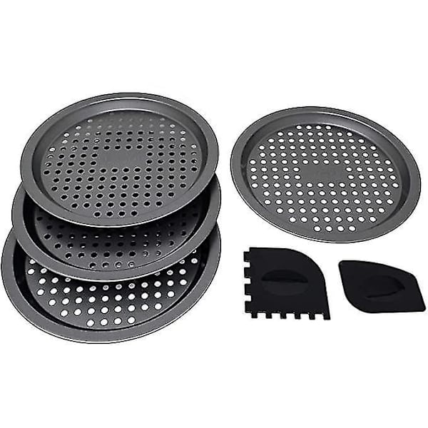 4-pak 21,6 cm Personlige Perforerede Pizzapander