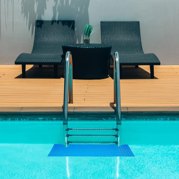 Pool halkmatta för stegar Poolmatta halkfri för utomhusbruk