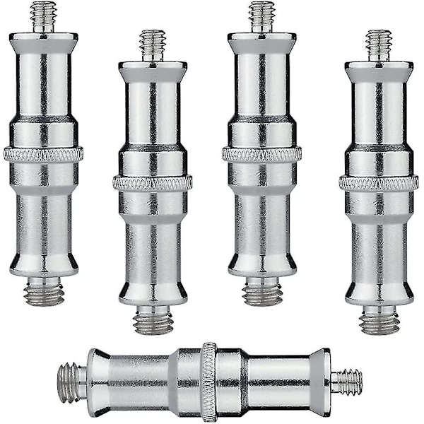 Kameraskruvadapter, standard 1/4 till 3/8 tum metall hane omvandlare gängad skruvadapter spigot stift
