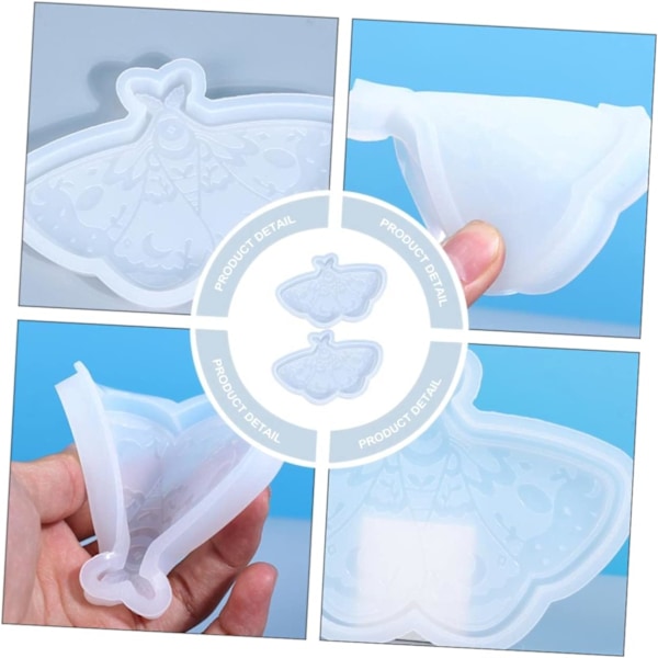 Fleksibel Silikone Sommerfugl Brikkeform 2 stk. Formede Brikkeforme til DIY Epoxy Projekter