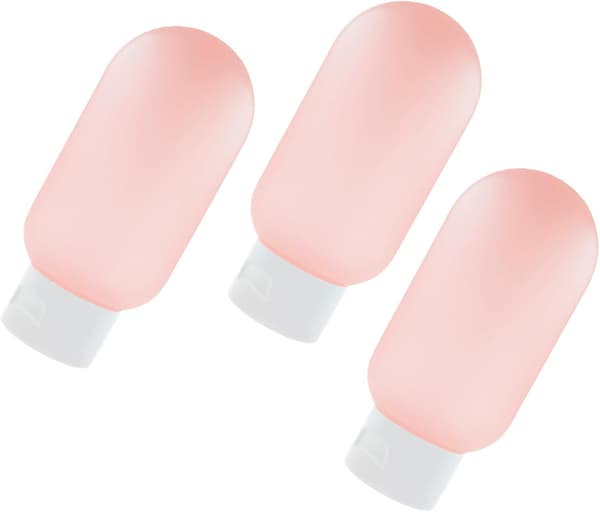 3 st reseflaskor påfyllningsbara tomma resetvättbehållare för lotion schampo utomhusbruk förvaringsväska
