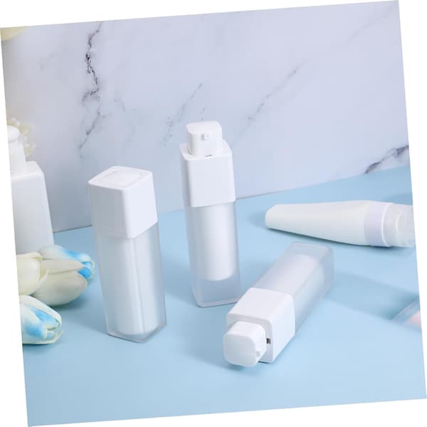 30 ml matterede firkantede rejseflasker 3 stk. tomme plastlotionflasker til