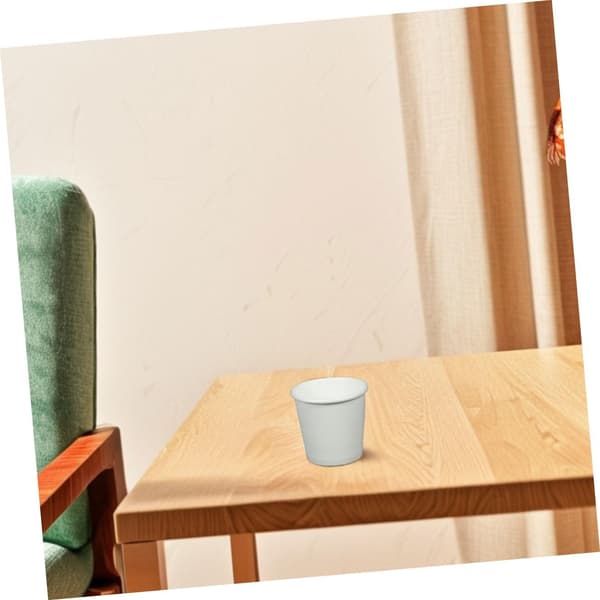 200 stk. engangs kaffekopper i papir, lette, bærbare, hvite, varme papirkopper