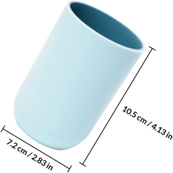4st Tandborstmugg Enkel Tandborstmugg Lättvikt Slitstark TPR Pp Material Säker Mugg