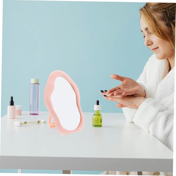 Vertikal upphängd sminkspegel Bordspegel och bärbar design