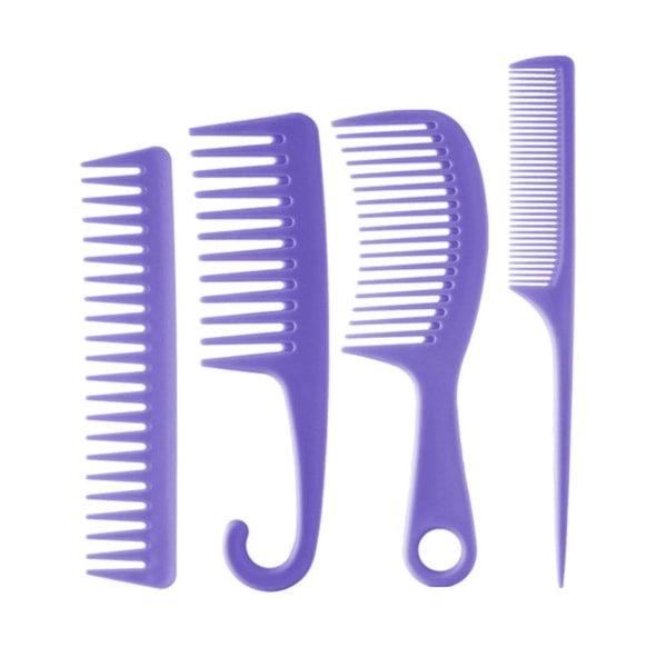 4 stk kamsæt stylingværktøj med spids hale varmebestandigt daglig frisør bred tand Ny
