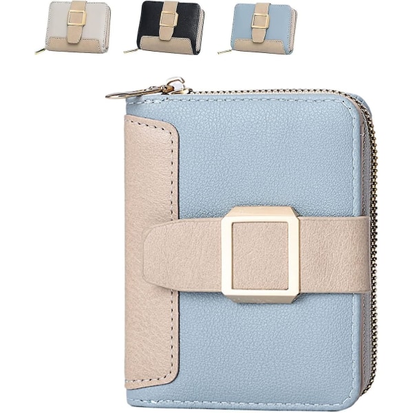 Wallet Women Small With Rfid.blue Wallet .pu Leather Small Wallet Women.mini