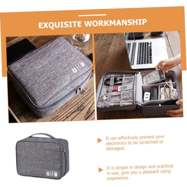 Lader Organizer Veske Tech Bag Stor Ryddig Boks
