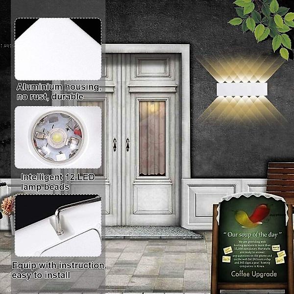 LED Vattentät Modern Vägglampa för Utomhus/Inomhus Badrum