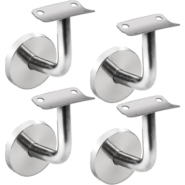 4 Pieces Support Wall Mounted Handrail Brackets, Stainless Steel Banister Rail