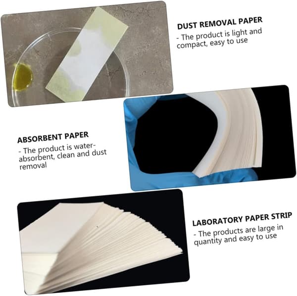 Vattenabsorberande papper 800 ark (8 förpackningar x 100) Laboratorieabsorberande papper rektangulära ark