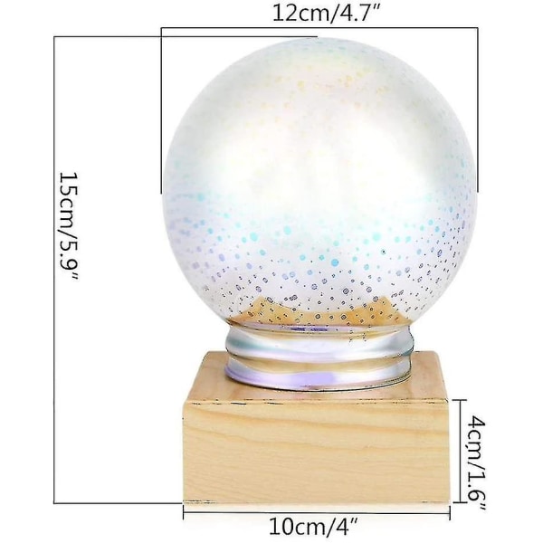 3D Glas Magisk Lys, LED Soveværelses Dekorative Lys, Natlampe Sengebordlampe, Baby Bordlampe
