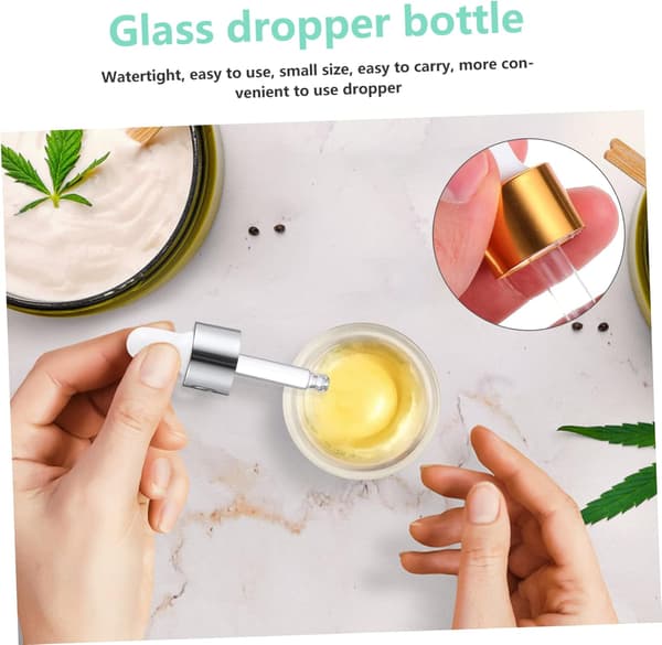 15 stk 5 ml glassdråpeflasker aromaterapi essensielle oljebeholdere dispensere