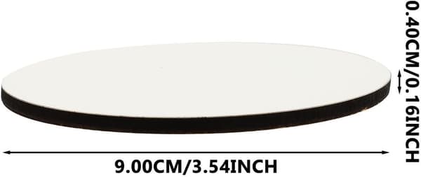 10 st runda MDF-underlägg praktiska koppunderlägg värmeisolerade koppdynor