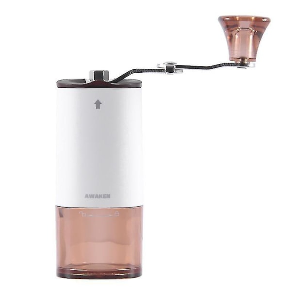 Portable Coffee Grinder White Compact White Pink