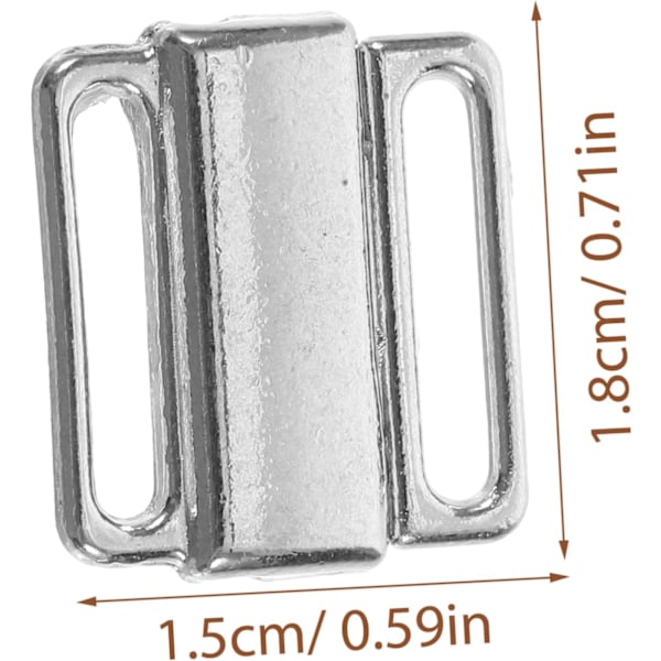 50 stk BH Skulderstroppspenner Legering BH Klips Kroker BH Låser Spenner Sklisikre BH Stropper Essensielt