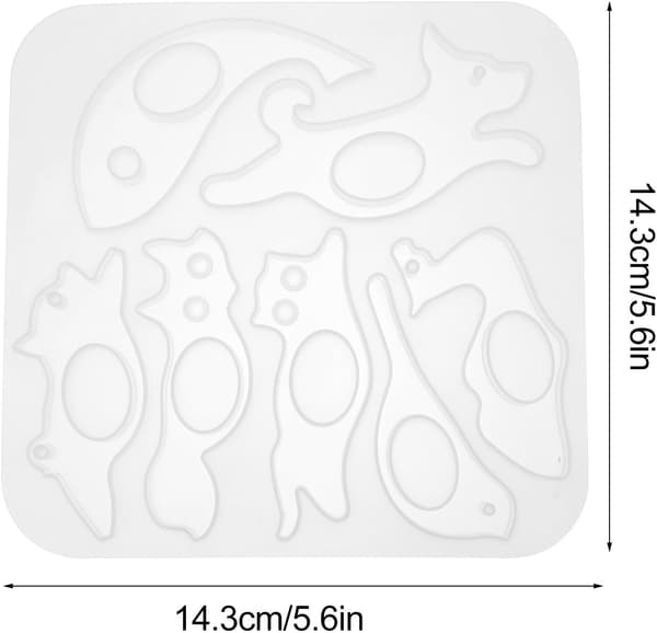 DIY silikonform for tommelbokmerke-ring, krystall epoxy sideutviderform