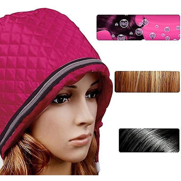Electric Hair Thermal Treatment Steamer Cap Red