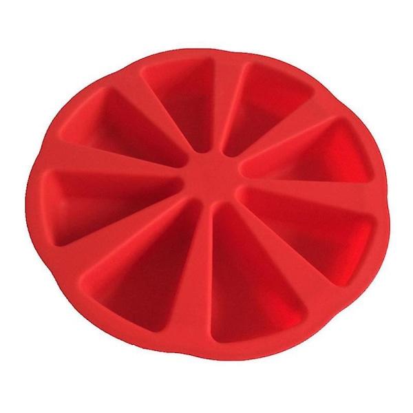 Bakeformer i silikon med trekantform, 8 porsjoner, for kake, mousse, gele, pudding og fruktpai