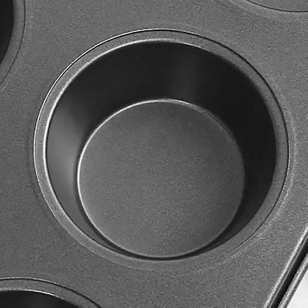 6 og 12 Huller Non-stick Rundt Cupcake Form Pan Muffin Bakke A