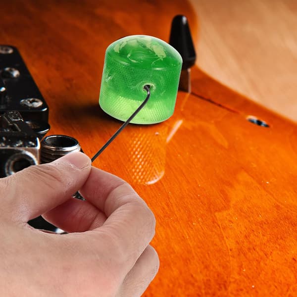 Gröna roterande potentiometerknappar i plast för elgitarrkontrollknappar Gitarrljudinstrumenttillbehör