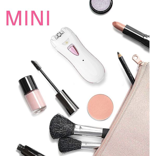 Epilator for Kvinner Ansikts Epilator Mini Trådløs Oppladbar Bikinilinje Kvinner Skjegg Ansikts Privat Område 1stk-hvit