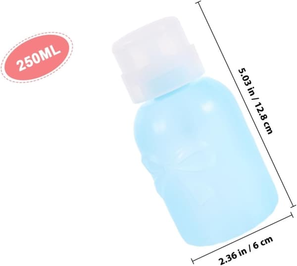 4 stk bærbare låsbare pumpeflasker neglelakkfjerner dispensere påfyllbar sminkefjerner oppbevaring