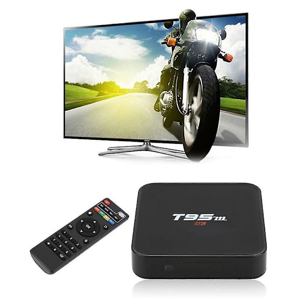 T95m Smart Media Player med Quad-Core, IPTV, HDMI 2.0, DLNA, TV-Box