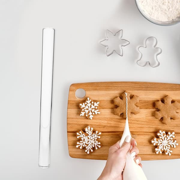 Akryl Multifunksjonell Rett Kjevle Ergonomisk Design Kake Dumpling Kjevle