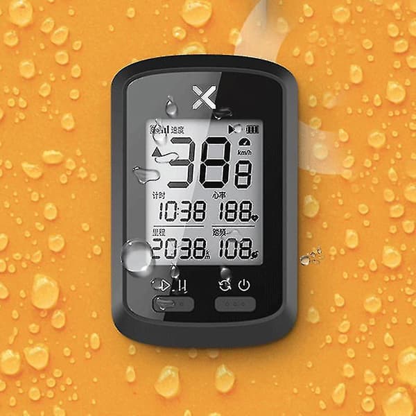 Bærbar intelligent sykkelodometer Multifunksjonell trådløs Bluetooth sykkelcomputer med vanntett