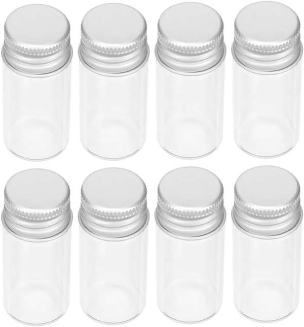 Juice Shot Flaskor 24st 10 ml Klara Glasflaskor, Liten Vätskeprovflaska