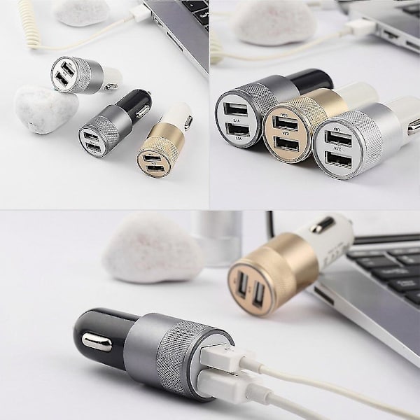 DC12-24V 2.1A 1.0A Dobbelt USB-Port Billader Adapter